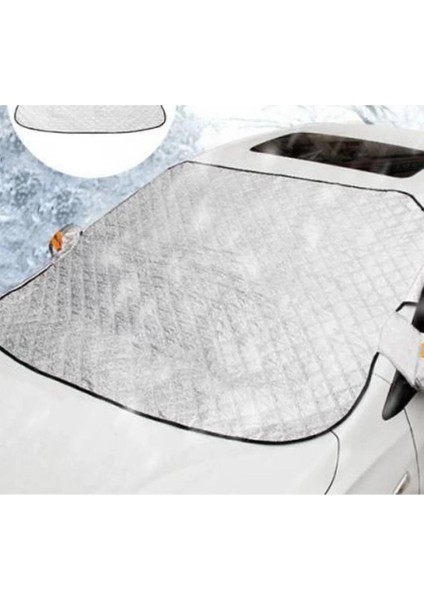 Oto Ön Cam Brandası Araç Camı Buzlanma Önleyici ve Koruyucu Branda Cam Üstü Kar Örtüsü Buz Brandası Güneş Önleyici ONP324