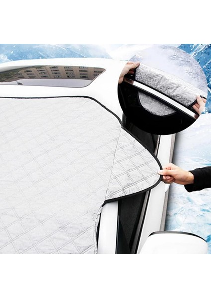 Oto Ön Cam Brandası Araç Camı Buzlanma Önleyici ve Koruyucu Branda Cam Üstü Kar Örtüsü Buz Brandası Güneş Önleyici ONP324 fiyatları