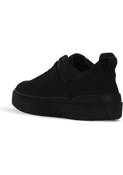 Siyah Nubuk Deri Erkek Spor Ayakkabı 43MA25581 43MA25581 fırsatları