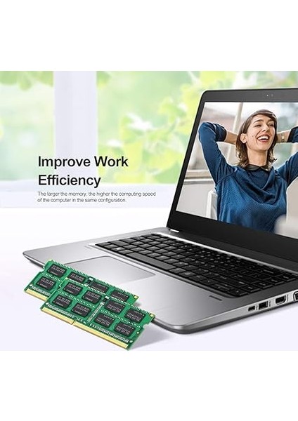 PC3-10600 16GB Kit (2x 8gb) Ddr3 1333MHZ Sodımm 2rx8 Çift Sıralı 1.5V Cl9 204-PIN Ecc Olmayan Arabelleksiz Dizüstü Bilgisayar Ram Bellek Yükseltme Modülü indirimleri