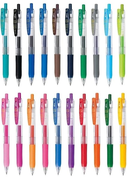 Sarasa Pvc Clip Jel Kalem 0.7 Mm, 20LI