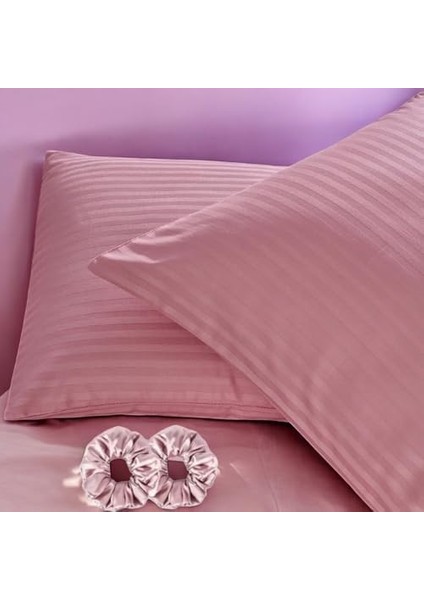 2 Adet Pamuk Yastık Kılıfı - 2'li Toka Hediyeli - 50X70CM (Karışık Renk ve Model) modelleri