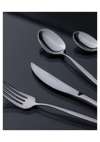 Coco Pontus 84 Parça Çatal Bıçak Kaşık Seti Gümüş modelleri