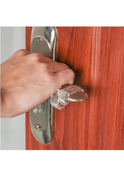 Şeffaf Silikon Plastik Kapı Kolu Tutucu Tutacağı Durdurucu Pencere Tamponu Stoperi (12 Adet) fırsatları