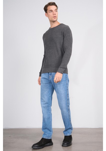 Çetinkaya Mentality 5295 Bisiklet Yaka 1/18 Akrilik Regular Triko Koyu Gri fiyatları