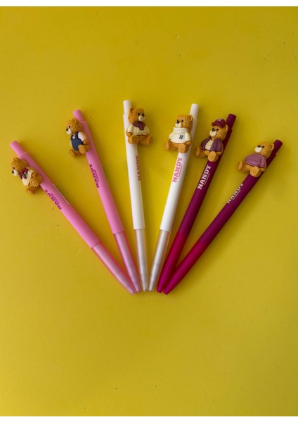 Strawbear 0.7 Uçlu Sevimli Ayıcık Figürlü Versatil Kalem | 1 Adet Gönderim