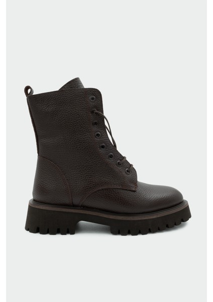 Wolky Acı Kahve Bağcıklı Hakiki Deri Bot