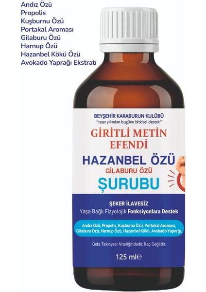 Gilaburu,hazanbel,andız,harnup Özlü Avokado Yaprağı Ekstratlı Yaşa Bağlı Destek Şurup modelleri