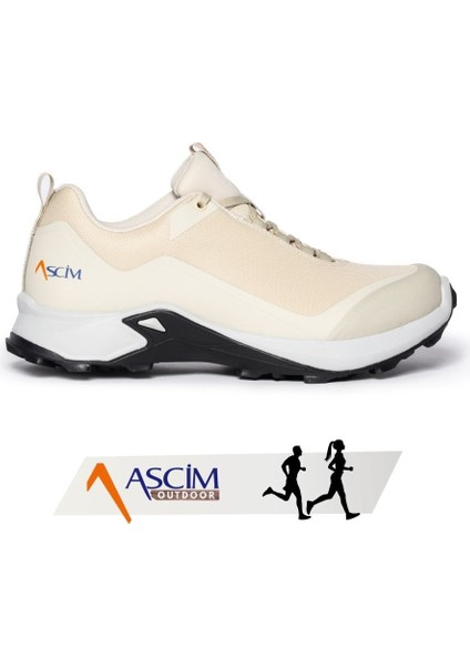 Outdoor Spor Trekking Ayakkabısı Unisex – Hafif, Nefes Alabilir, Kaymaz Kauçuk Taban | Bej