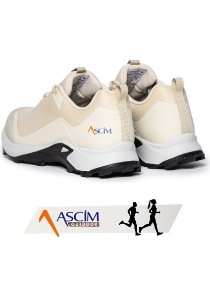 Outdoor Spor Trekking Ayakkabısı Unisex – Hafif, Nefes Alabilir, Kaymaz Kauçuk Taban | Bej modelleri
