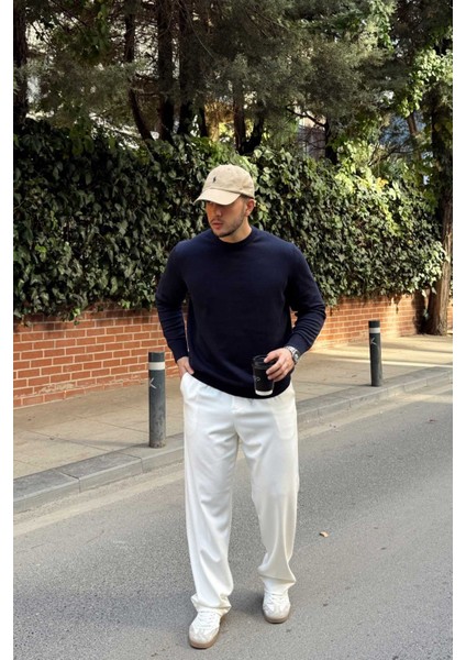 Acton Erkek %100 Organik Pamuk Bisiklet Yaka Triko Kazak fırsatları