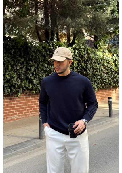 Acton Erkek %100 Organik Pamuk Bisiklet Yaka Triko Kazak indirimleri