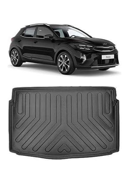 Kia Stonic Yeni Logolu 2021 Sonrası ile Uyumlu 3D Bagaj Havuzu