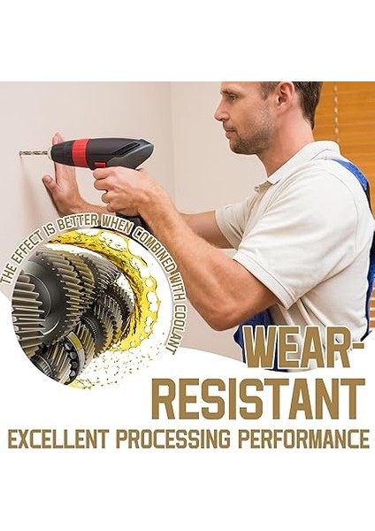 26 Parçalı Titanyum Matkap Seti, Altıgen Şaft, Hızlı Matkap Ucu, 1,5-6,5 mm Yüksek Hızlı Çelik, Titanyum Kaplamalı Hss Matkap Seti, Hızlı Değiştirme, 1/4" Altıgen Şaft indirimleri