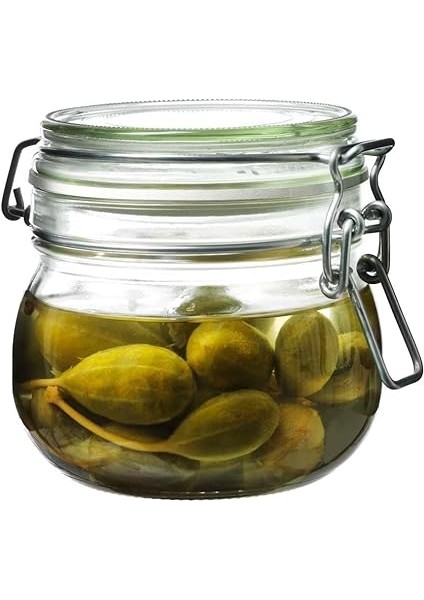 Korken Kapaklı Kavanoz, 0,5 L (Şeffaf Cam) fiyatları