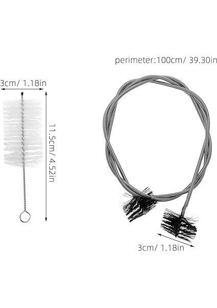 1 Set Trompet Temizleme Seti: Trompet Temizleme Bakım Seti - Müzik Aleti Bakımı Için Valf Ağızlık Yılan Fırçaları fiyatları