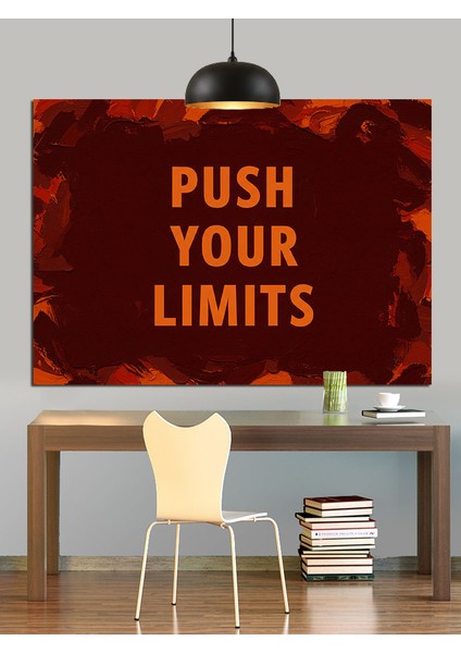 Sınırlarını Zorla Motivasyon Dekoratif Kanvas - Mdf Ahşap Tablo fiyatları