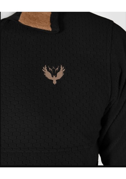 Balıkçı Yaka Petek Polar Yalım Siyah fırsatları