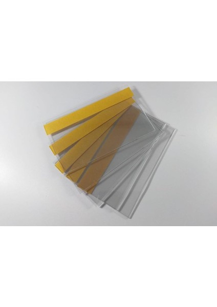 (18) pvc yapışkanlı v tipi raf etiketliği 5 cm x 10 cm - 50'li paket - pr-50100 fırsatları