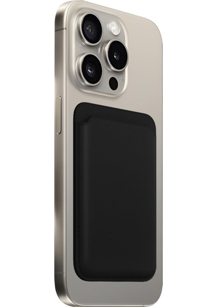 iPhone Için Magsafe ile Uyumlu Cüzdan Manyetik Kartlık Yenilenmiş V2 Güçlü Mıktanıs ile Süper Yapışma ve Sağlam Tutuş (Siyah, Klasik)