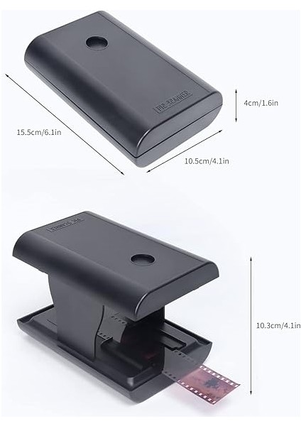 35 Negatif ve Slayt Için Mobil Film ve Slayt Tarayıcısı, Arka Işıksız App Katlanabilir Yenilikçi Tarayıcı Eğlenceli Lar ve S Siyah modelleri