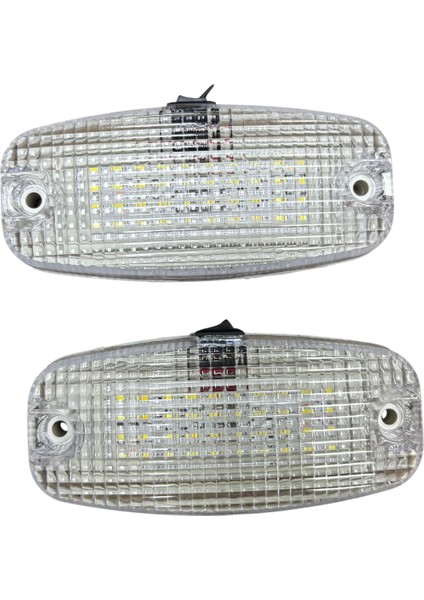 18 LED Tavan Lambası Beyaz Düğmeli 24V 2 Adet Fiyatı