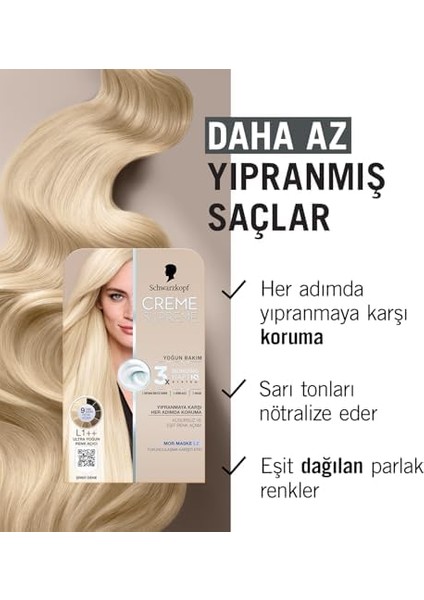 Schwarzkopf Creme Supreme Saç Boyası L1++ Ultra Yoğun Renk Açıcı modelleri