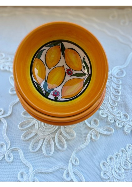 El Yapımı 13 cm 3 Adet Seramik Çerezlik Sosluk Çorba Kasesi fiyatları