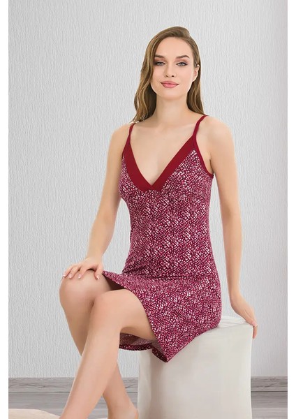 Lady Bordo Bayan Penye Gecelik fiyatları