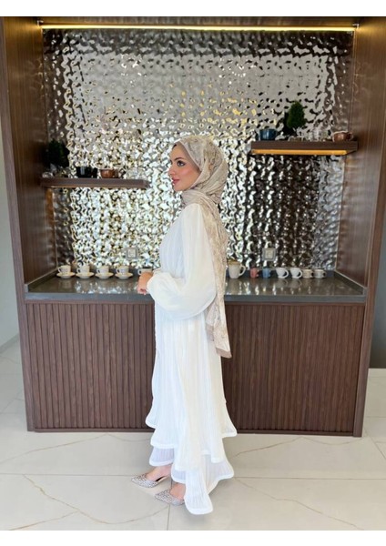 Zarif Katmanlı Kemerli Detaylı Şık Elbise ELB16074 indirimleri