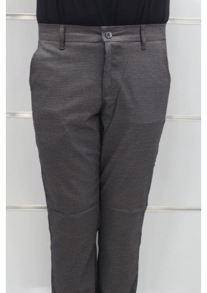 Fistan Store Erkek Desenli Normal Bel Dar Kalıp Dar Paça Kumaş Pantolon fiyatları