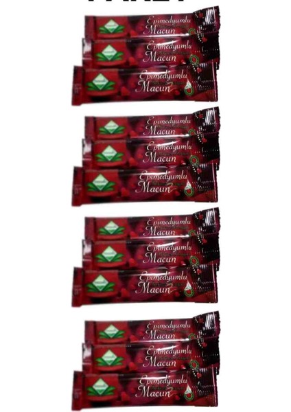 Propolis Kudret Narı Bal Ginsengli Bitkisel Karışımlı Mesir Epimedyümlü1 Kuvvet Macun 12X12 gr Stick Paket