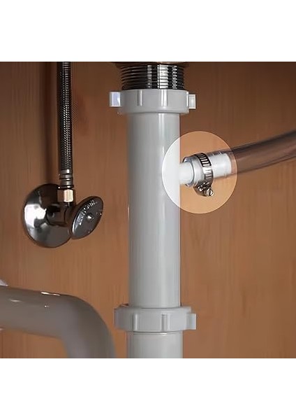 10 Parça Hortum Kelepçesi Seti | 5 Farklı Boy (8-27 Mm) | Paslanmaz/çelik Kelepçeler | Su, Hava, Yağ Hatları Için Ayarlanabilir Hortum Kelepçesi indirimleri