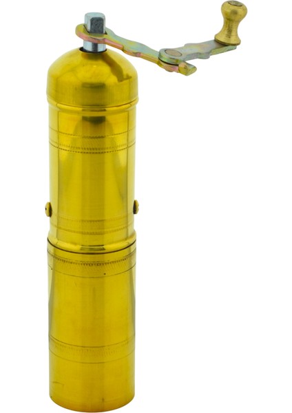 Pirinç El Yapımı Kahve Karabiber Değirmeni Öğütücü (4CMX18CM)