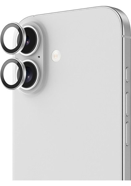 iPhone 17 Uyumlu Benks Glass Warrior Cam Kamera Lens Koruyucu Gümüş