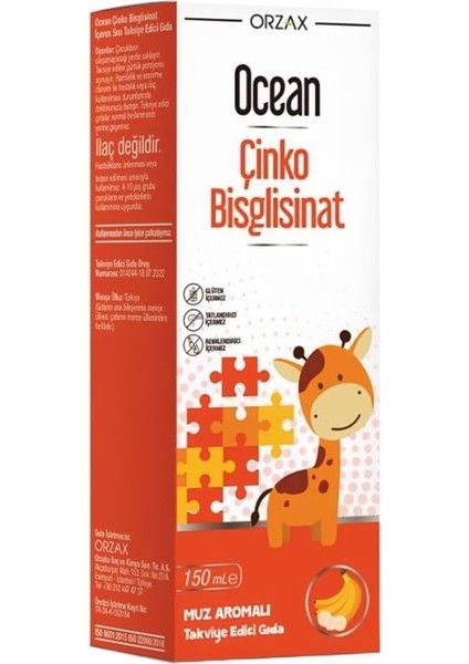 Orzax Ocean Picozinc Şurup 150 ml