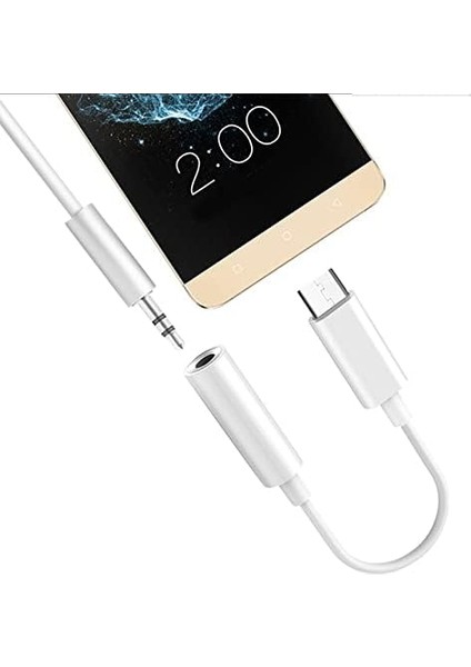 Type C To 3.5mm Kulaklık/aux/şarj Dönüştürücü Siyah fiyatları