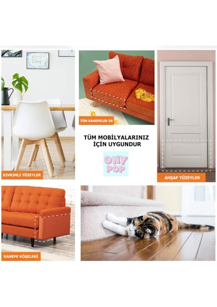 Kedi Koltuk Tırmalama Mobilya Tırmalama Önleyici Bandı Şeffaf Yapışkanlı 22x50 Cm fiyatları