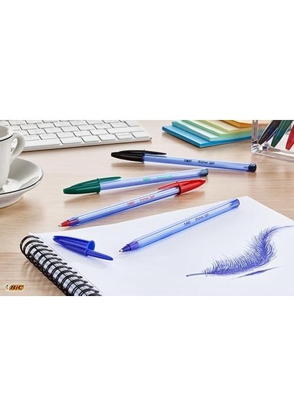 Soft Tükenmez, Siyah, 50&apos;li Kutu, 1.2 mm Orta Kalınlıkta Uç, Şeffaf Gövde, Delikli Kapak modelleri