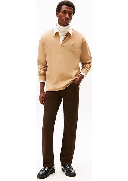 Erkek Straight Denton Düz Kesim Jean Pantolon - Kahverengi fiyatları