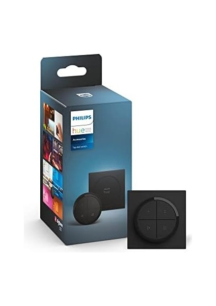 Hue Tap Dial Switch Döner Anahtar, Siyah, Hue Uygulaması ile Kişiselleştirilebilir, Aksesuarlar modelleri