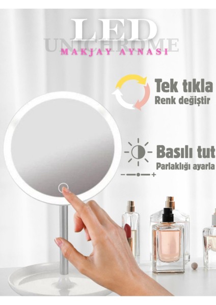 LED Işıklı Dokunmatik Masa Üstü Makyaj Aynası fırsatları