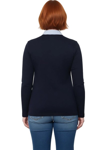 Kadın Uzun Kollu Pamuk Bluz Gömlek Yaka Detayıyla Şıklık Kaliteli Şık Rahat Modern Zarif Günlük modelleri