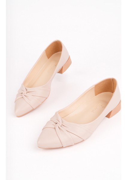 BA04595 Ten Ç Kadın Çapraz Düğümlü Günlük Büyük Numara Babet - 39 fiyatları