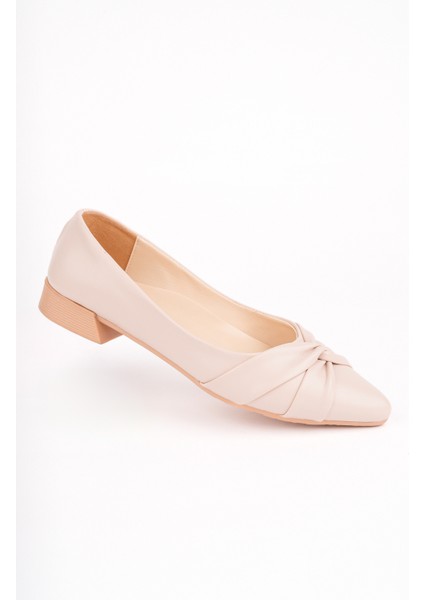 BA04595 Ten Ç Kadın Çapraz Düğümlü Günlük Büyük Numara Babet - 39 indirimleri