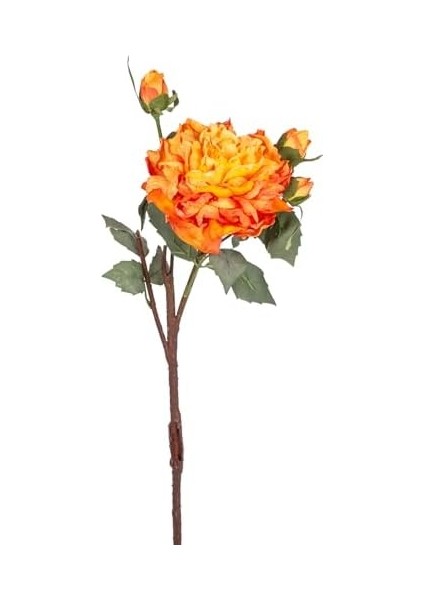 Yapay Gül Kurumuş Efektli Turuncu 60 Cm. fiyatları