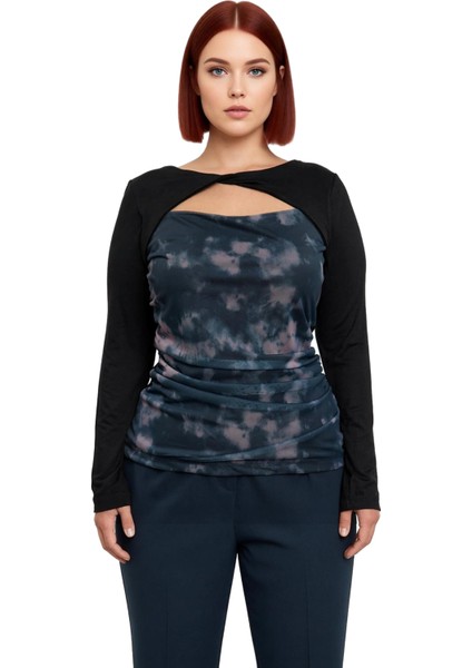 Kadın Tül Örme Bluz Şık Detaylar ve Rahatlık Bir Arada Kaliteli Şık Rahat Modern Zarif Günlük fiyatları