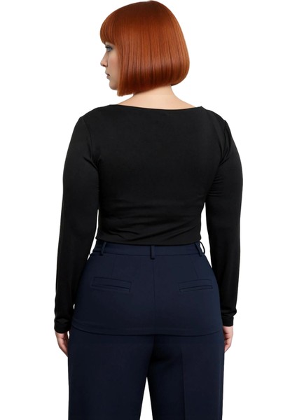 Kadın Tül Örme Bluz Şık Detaylar ve Rahatlık Bir Arada Kaliteli Şık Rahat Modern Zarif Günlük modelleri