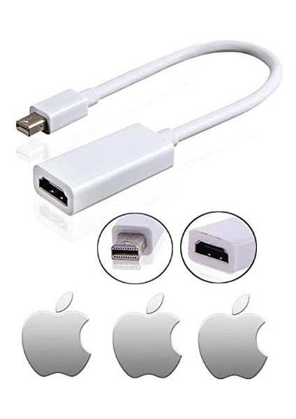 Mini Displayport To HDMI Çevirici Dönüştürücü Adaptör Kablo 4511 fiyatları