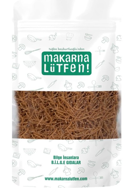 Makarna Lütfen! Sebzeli Tam Tahıllı Tel Şehriye 250 gr